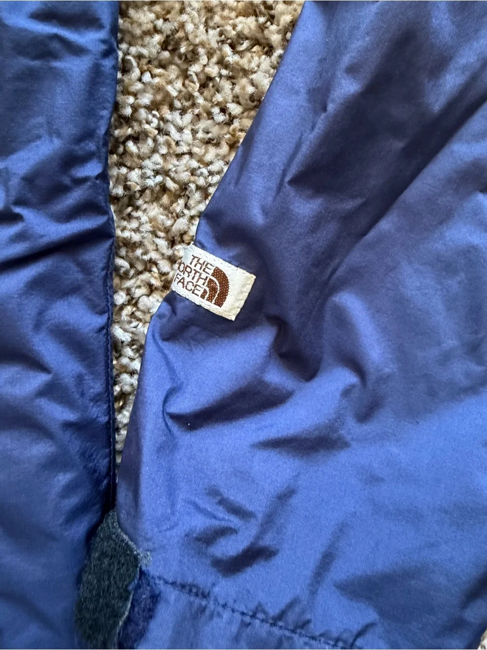 Vintage The North Face Gore-Tex Rain Jacket Mens Large Blue Hooded Made in USA